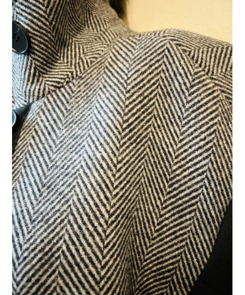 Пальто комбинированное  